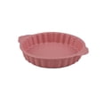 thumbnail image 1 of 360ML Double Ear Creative Circular Ceramic Baking Plate for Baking and Roasting Steak Plate Double Ear, 1 of 4