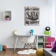 thumbnail image 2 of Stupell Industries Don't Hurry Funny Word Sloth Animal Textured Design Canvas Wall Art by Daphne Polselli, 2 of 6