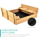 thumbnail image 5 of Sandbox Best Choice Products para niños, madera, exterior, con banco, 5 of 7