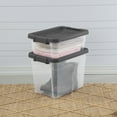 thumbnail image 6 of Sterilite 30 Qt. Stacker Box Plastic, Flat Gray, 6 of 14
