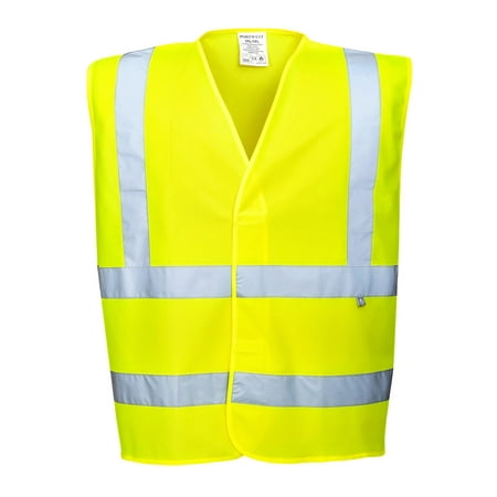 

Portwest FR75 Mens Lightweight Flame Resistant Hi-Vis Safety Vest Orange S/M