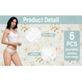 thumbnail image 4 of Solavia Lace Panties for Women, Soft Comfortable No Show Bikini, Cheeky Underwear, Seamless Front, 6-Pack, Size S to XXL, 4 of 5