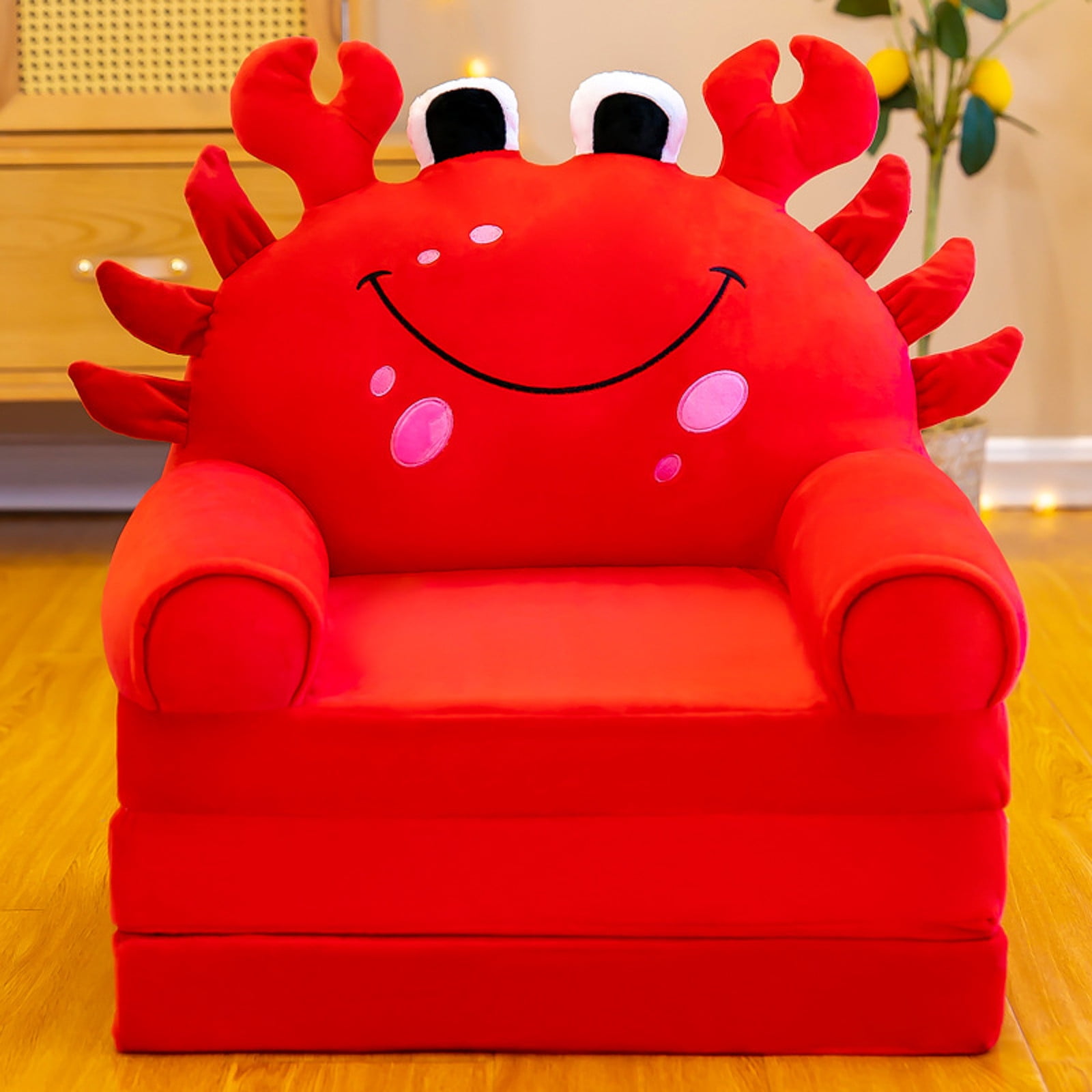 Plush Foldable Kids Sofa Backrest
