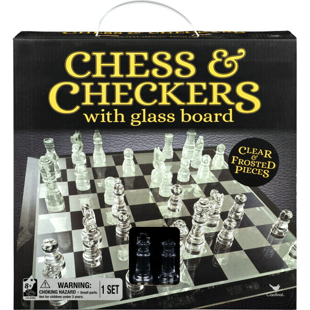 Chess Checkers Set With 9 Glass, Glass Chess Board Coffee Table Set