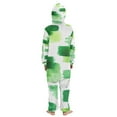 thumbnail image 3 of Vzayyk 4T-14Y Size Aviliable Cozy One-Piece Footless Sleeper Pajama Watercolor Green, 3 of 8