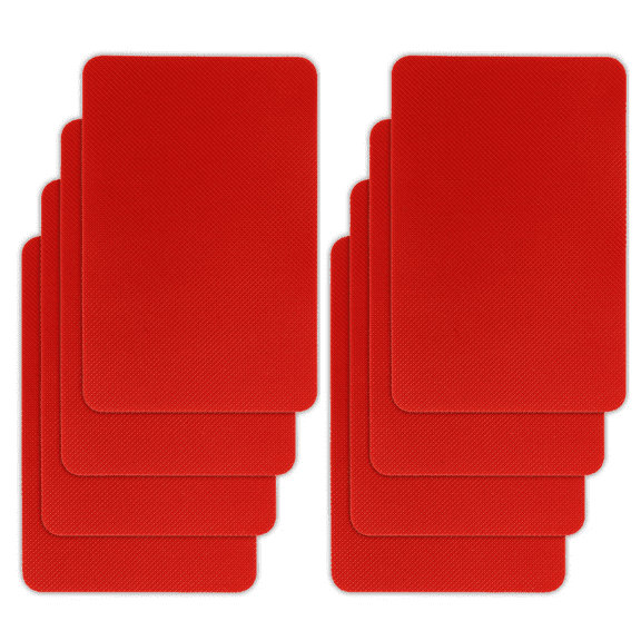 10 Pcs Red Sole Protectors, 5.8*3.8inch Self-Adhesive Shoe Bottom Protector for High Heels, Silicone Anti Slip Shoe Grips Sole Guard, Cuttable