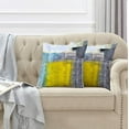 thumbnail image 2 of Set of 2 Blue-Yellow Abstract Art Throw Pillows Covers for Bedroom Living Room Home Decor Couch Pillow Cases Sofa Living Room 16 x 16 Inch, 2 of 4