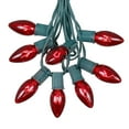 thumbnail image 1 of C9 Red Christmas String Light Set - Outdoor Christmas Light String - Hanging Christmas Lights - Roofline Light String - Outdoor Patio String Lights -  Green Wire - 100 Foot, 1 of 6