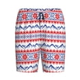 thumbnail image 6 of Daiia red blue Snow Mountain Mens Woven Stretch Pajama Short,Short Pajama Pants-X-Large, 6 of 7