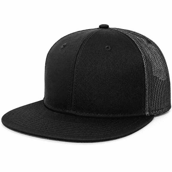 FLORNIX One Size Blank Flatbill Mesh Snapback Cap, Hats for Men