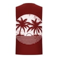 thumbnail image 4 of Hombres Moda Casual sin Mangas Impresión Suéter Cuello Redondo Tanque Deportivo, 4 of 4