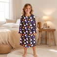 thumbnail image 2 of JAJAHO Girls Nightgown Halloween Pajamas Long Sleeve Ruffle Princess Sleep Dress For Kids 3-14Y, 2 of 5