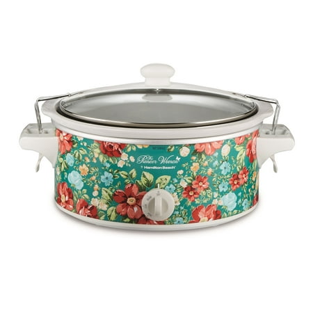 The Pioneer Woman 6-Quart Portable Vintage Floral Slow Cooker Model 33362