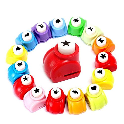 LoveInUSA Punch Craft Set, 10 Pack Hole Punch Shapes Hole Punch Shape Scrapbooking Supplies
