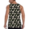 thumbnail image 3 of Fotbe Daisy Pattern Men's Quick Dry Workout Tank Top Gym Muscle Tee Fitness Bodybuilding Sleeveless T Shirt Breathable Workout Shirt-XX-Large, 3 of 9