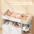 thumbnail image 5 of Linor Baby Changing Table Dresser with 2 Drawers, 4 Open Shelves, Anti-tip, and Storage Shelves, Sturdy, Easy-clean, White, 5 of 8