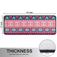 thumbnail image 5 of Kitchen Rugs Sets Of 2,Pink and Teal Geometric Boho Pattern Anti Fatigue Kitchen Mat Rugs Non Slip Washable,Decorative Kitchen Floor Mats for Kitchen,Sink,Laundry,17"x47"+17"x47", 5 of 5
