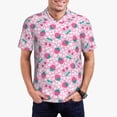 thumbnail image 1 of Balery Cherry Strawberry Camisa Polo de Hombre con Estampado, de Manga Corta y Tejido Medio, Camisa Tipo Golf Polo-XX-Large, 1 of 6