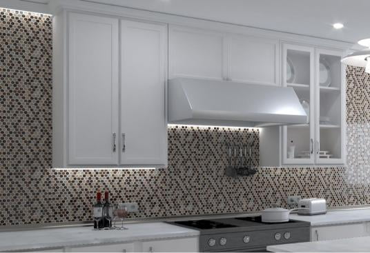 Polka 1" x 1" Penny Round Mosaic Tile