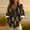 #190-Black, variant on Craaazy Button Down Shirts For Women Casual Women's Long Sleeve Lapel Button Top Fashion Loose Plaid Shirts Fashion Printed T-Shirt Gifts For Women
