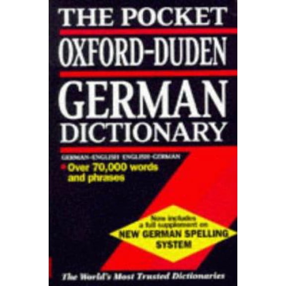 Pre-Owned The Pocket Oxford-Duden German Dictionary: English-German, German-English (Paperback) 019860131X 9780198601319