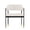 Cream, variant on Manhattan Comfort Lia Dining Armchair with Metal Frame in Cream