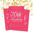 thumbnail image 2 of Darling Souvenir Pink Birthday Invitation Card 28 Pcs Fill or Write In Blank Invites Printable Party Supplies 5 x 7 Inches, 2 of 5