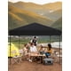 thumbnail image 1 of 10x10 pop - up outdoor canopy tent | one - button push setup | 3 adjustable heights | comes con portable roller bag, 4 weight bags, 8 stakes & 4 guy ropes (negra), 1 of 5