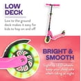 thumbnail image 5 of Flybar Aero Micro Kick Scooter for Girls, Pro Design with 2 Electric LED Wheels, Adjustable Handles, Pink, 5 of 6