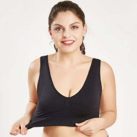 

Wenasi Plus Size Bras For Women Seamless Bralette Push Up Brassiere Vest 4XL 5XL 6XL