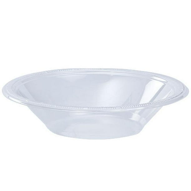 Exquisite 50 Ct. 12 oz Clear Plastic Bowls Disposable Bulk Plastic