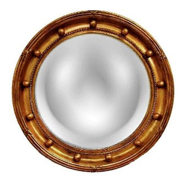Regency Convex Bronze Decorative Mirror
