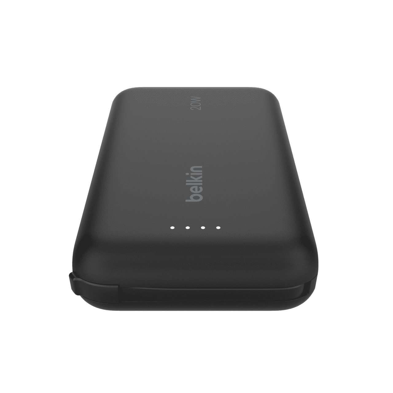 Chargeur portable Belkin BoostCharge, batterie externe avec câble intégré de 5,7 cm/2,2 po de 10 000 mAh PD 20 W - Chargement rapide USB-C Power Delivery, Noir Batterie portative Belkin BoostCharge 10K avec câble intégré, noir