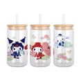 thumbnail image 1 of Sticker UV DTF Transfer Sanrio Cute Characters For 16oz Wrap GLASS Cups High Temperature Resistance DIY Waterproof Custom Decals, 1 of 1