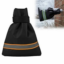 Denhf 1Pc Outdoor Faucet Covers for Winter, Reusable Waterproof Insulated Spigot Cover, Thicker Hose Bib Covers for Winter Freeze Protection, Outside Faucet Sock, 7.1" x 8.7", Orange