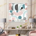 thumbnail image 2 of Designart 'Art Collage In Pastel Colors' Modern Framed Canvas Wall Art Print, 2 of 5