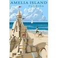 thumbnail image 3 of Amelia Island, Florida, Sandcastle (100% Cotton Tea Towel, Decorative Hand Towel, Kitchen and Home), 3 of 3