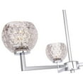 thumbnail image 3 of Woodbridge Lighting Elise 3-Light Glass Chandelier in Chrome/Crystal Mercury, 3 of 4