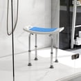 thumbnail image 2 of HOMCOM Chaise de Douche Siège de Bain Rembourré en EVA avec Pieds à Ventouse 300 Lb, 2 of 10