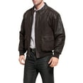 thumbnail image 4 of Landing Leathers Mens Air Force A-2 Leather Flight Bomber Jacket (Regular & Tall), 4 of 7