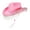Pink, variant on Sparkly Wedding Party Hat Rhinestones Accents Flowing Tassels Delicate Lace Trim Adjustable Adult Size