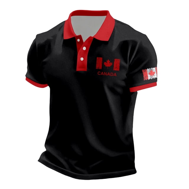 Everyday Shirt for Men with Distinctive Embroidered Maple and Breathable Blend for Comfortable Casual Wear