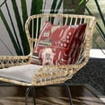 thumbnail image 2 of City Palace Throw Pillow in Red Pink Black 18x18, 2 of 5