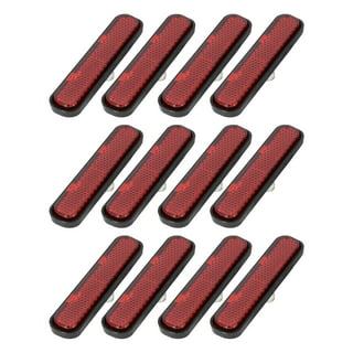 Universal Reflector Cat Eye Retroreflector Red Motorcycle Car Rounded  95x23mm