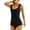 Black, variant on Womens Shapewear Tummy Control 1PC Shapewear Compression and Enhanced Plastic Compression Jumpsuit