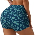 thumbnail image 2 of Naloa Daisies Flowers Biker Shorts for Women Seamless Scrunch Short Women’s Yoga Shorts for Gym Running Sport Shorts - X-Large, 2 of 9