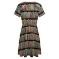 thumbnail image 5 of Library Women's Dress Short Sleeve Summer Sundress Summer Women Clothes, 5 of 7