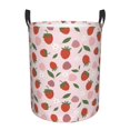 thumbnail image 6 of Lsque Floral Strawberr pattern Laundry Hamper Basket, Tall Woven Rope Hamper Basket for Clothes, Lightweight Storage Basket, Collapsible Waterproof-, 6 of 8