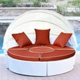 thumbnail image 2 of Jeco All-Weather Wicker Sectional Outdoor Daybed with Canopy, 2 of 2