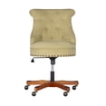 thumbnail image 6 of Linon Sinclair Manager's Chair with Adjustable Height & Swivel, 275 lb. Capacity, Mustard, 6 of 14